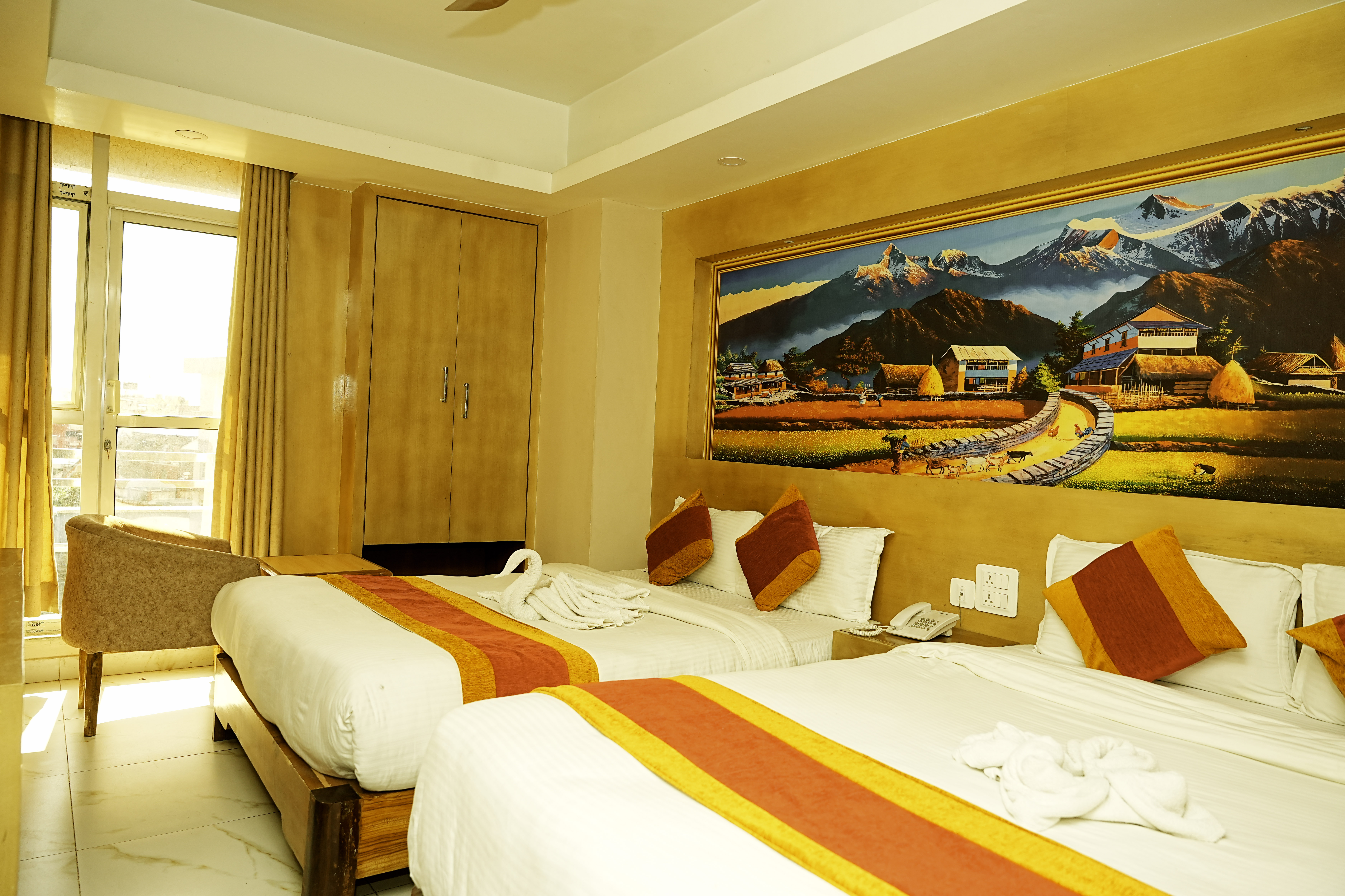 Deluxe King Room with king-size bed